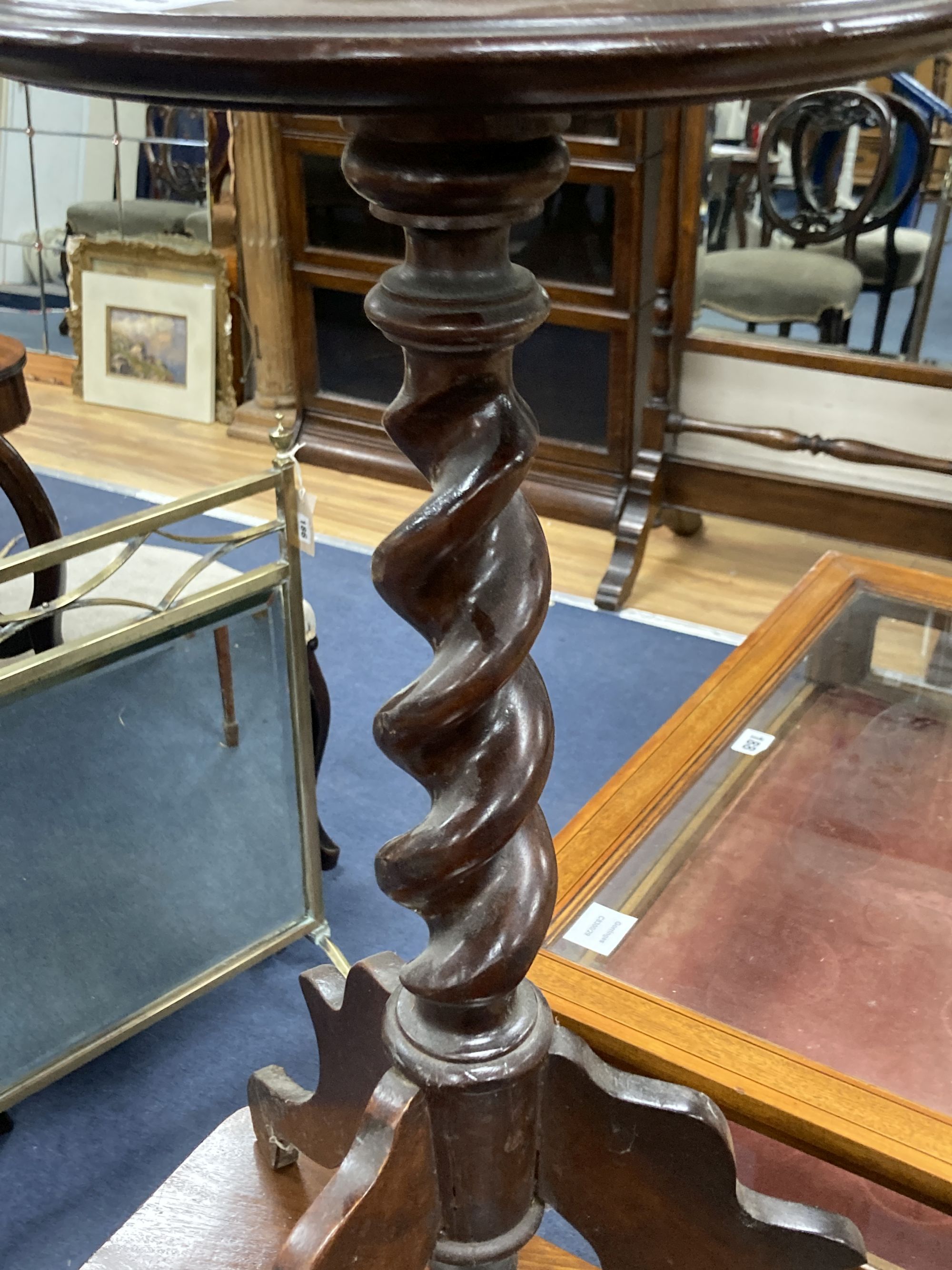 A 19th century Continental candle stand, height 66cm